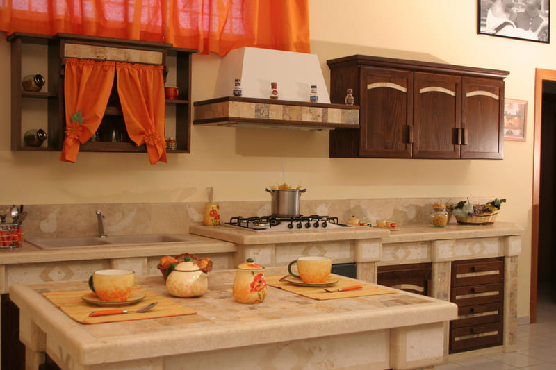 cucina rustica da taverna